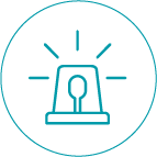 Helping hands icon representing immediate support