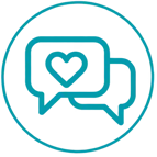 Helping hands icon representing immediate support